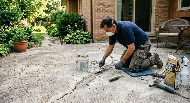 Patio Concrete Repair in Miami Dade County, FL